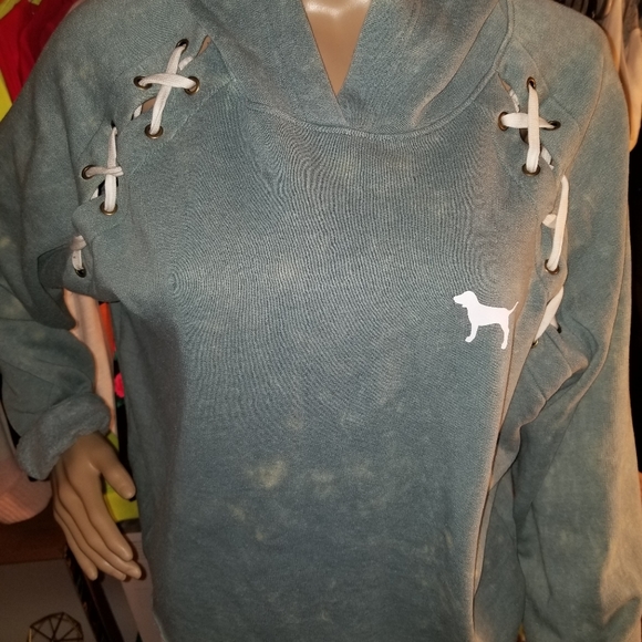 🆕️VS PINK, Medium, Distressed, Long Sleeve - Picture 2 of 8